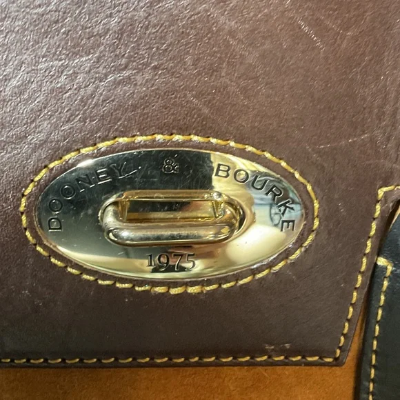 Dooney & Bourke Large Suede Verona Elisa Satchel in Brown Honey - Picture 2 of 6